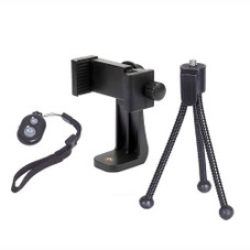 Alphx™ Holder, Tripod, and Wireless Camera Shutter Phone Accessory Kit product image