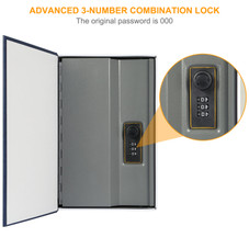 Hidden Safe 'The New English Dictionary' Book with Scrolling Combo Lock product image