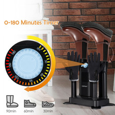 Electric 4-Shoe Boot Dryer with 180-Minute Timer & Ozone Disinfection product image