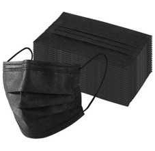 Black Disposable Non-Medical 3-Ply Face Mask (50- to 2,000-Pack) product image