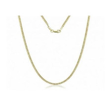 10K Solid Yellow Gold 2mm Cuban Chain product image