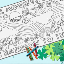 Kids' St. Patrick's Day Paper Coloring Table Runners product image