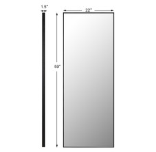 Full Length 59'' Aluminum Frame Mirror product image