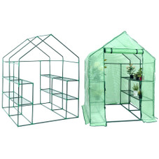 Portable Mini Walk-in Outdoor 2-Tier 8-Shelf Greenhouse product image