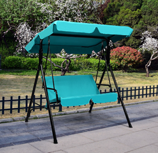 Blue Loveseat Patio Canopy Swing Glider product image