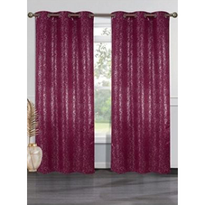 Metallic Textured 84" Blackout Grommet Top Curtain Panels (Set of 4) product image