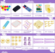 Height Adjustable Kids' Magnetic Double Sided Easel  product image