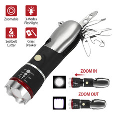 LakeForest® 8-in-1 Emergency Multifunctional Tool LED Flashlight product image
