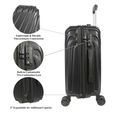 Hardside 3-Piece Spinner Luggage Set by World Traveler™, product image