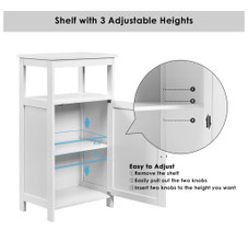 Bathroom Floor Cabinet with Adjustable Shelf product image