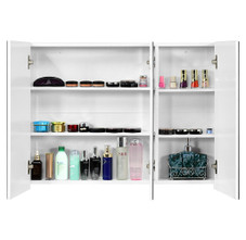 3-Door Frameless Bathroom Wall-Mounted Mirror Cabinet product image 3-Door Frameless Bathroom Wall-Mounted Mirror Cabinet product image