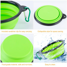 PetLuv™ 4-Piece Silicone Collapsible Pet Bowls product image