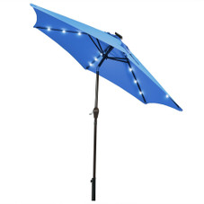 Solar LED Lighted 9' Patio Market Umbrella product image