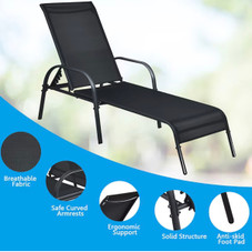 Outdoor Patio Chaise Lounge Chairs (Set of 2) product image