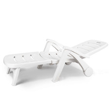 Adjustable 5-Position Outdoor Rolling Lounge Chair product image