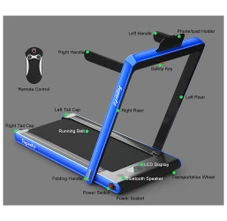 Superfit™ 2.25HP 2-in-1 Folding Treadmill with Bluetooth Speaker product image
