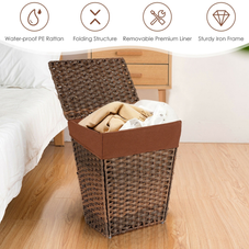 Handwoven Foldable Laundry Hamper product image