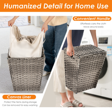 Handwoven Foldable Laundry Hamper product image