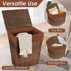 Handwoven Foldable Laundry Hamper product image