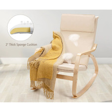 Modern Upholstered Bentwood Rocking Chair product image