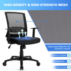 Goplus Mesh Office Chair Mid Back Task Chair Height Adjustable product image