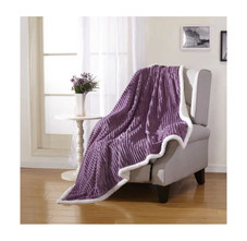 Sheradian Reversible Corduroy-Pattern Sherpa Throw Blanket product image