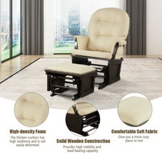 Cushioned Rocking Glider Chair & Ottoman Set product image