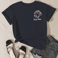 Women's 'Dog Mom' by Breed T-Shirt product image