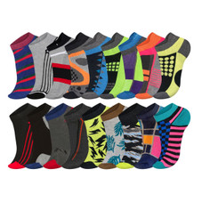 James Fiallo® Men's Moisture-Wicking Performance Low-Cut Socks (24-Pair) product image