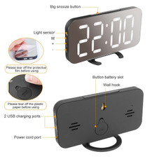 iMounTEK® Mirror LED Digital Alarm Clock product image