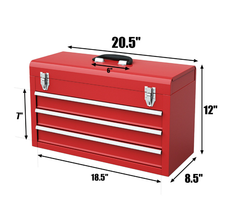 Portable 3-Drawer Tool Storage Box product image