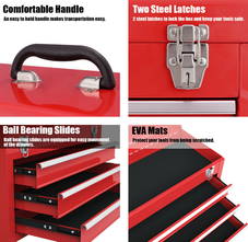 Portable 3-Drawer Tool Storage Box product image