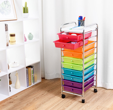 Rolling 10-Drawer Utility Organizer Cart product image