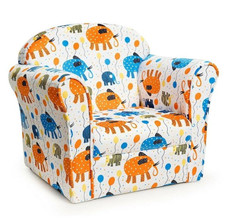 Kids' Animal Print Upholstered Armchair product image