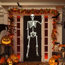 5.4-Foot Halloween Life-Size Full-Body Hanging Skeleton product image