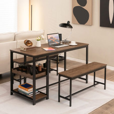 3-Piece Dining Table and Bench Set product image