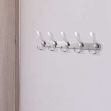 iMounTEK® 15-Hook Stainless Steel Wall-Mounted Hanger Rack product image