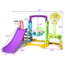 6-in-1 Toddler Climber and Swing Set product image