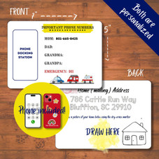 Personalized Kids' Preschool Educational Bundle with Reusable Learning Cards product image