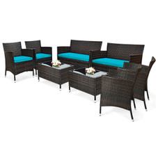 Rattan Outdoor Patio Furniture Set (4- or 8-Pieces) product image