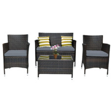 Rattan Outdoor Patio Furniture Set (4- or 8-Pieces) product image