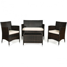Rattan Outdoor Patio Furniture Set (4- or 8-Pieces) product image
