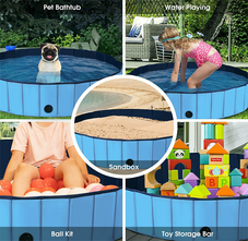 Foldable 55-Inch Leakproof Kiddie Pool product image