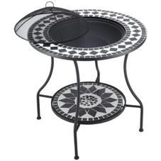 30-Inch Round Outdoor Wood-Burning Fire Pit Table product image