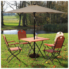 9-Foot Solar LED Crank Patio Umbrella product image