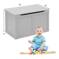 Safety Hinge Wooden Chest Organizer Toy Storage Box product image