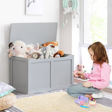 Safety Hinge Wooden Chest Organizer Toy Storage Box product image