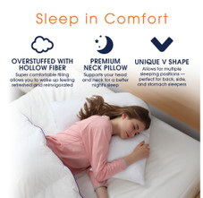 Cheer Collection Down Alternative Pregnancy V Shape Pillow  product image