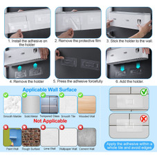 iMounTEK® Wall-Mounted Toothbrush Holder Rack (2- or 3-Cup Design) product image