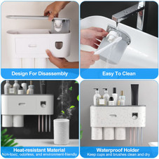 iMounTEK® Wall-Mounted Toothbrush Holder Rack (2- or 3-Cup Design) product image